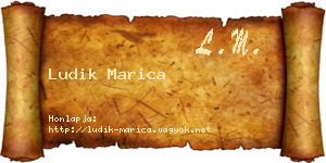 Ludik Marica névjegykártya